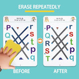 Premium Reusable Tracing Book 64Pages + Markers & Eraser